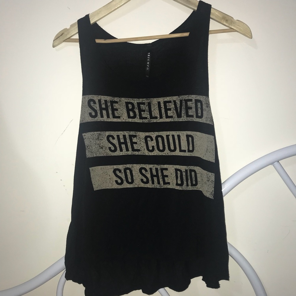 “She Believed She Could So She Did” Top